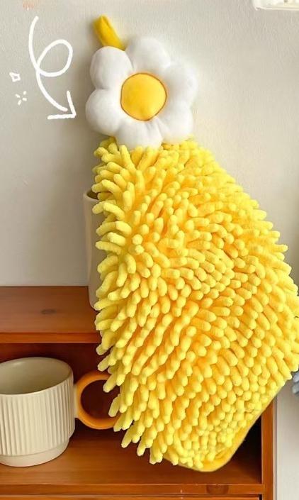Multi-Use Thickened Chenille Towel - Absorbent Ball Hand Towel, Lint-Free Kitchen & Household Wipe, Soft Children s Handkerchief