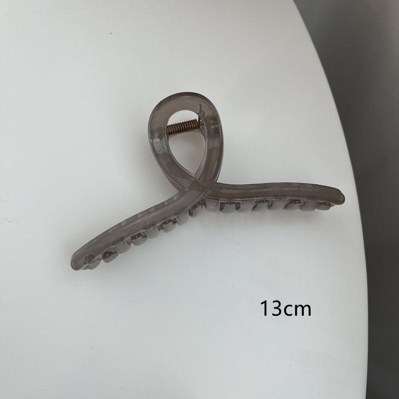 Akryl Barrette elegancka jednokolorowa spinka do włosów krab spinka do włosów Vintage proste akcesoria do włosów dla kobiet kucyk pazur klip kraby