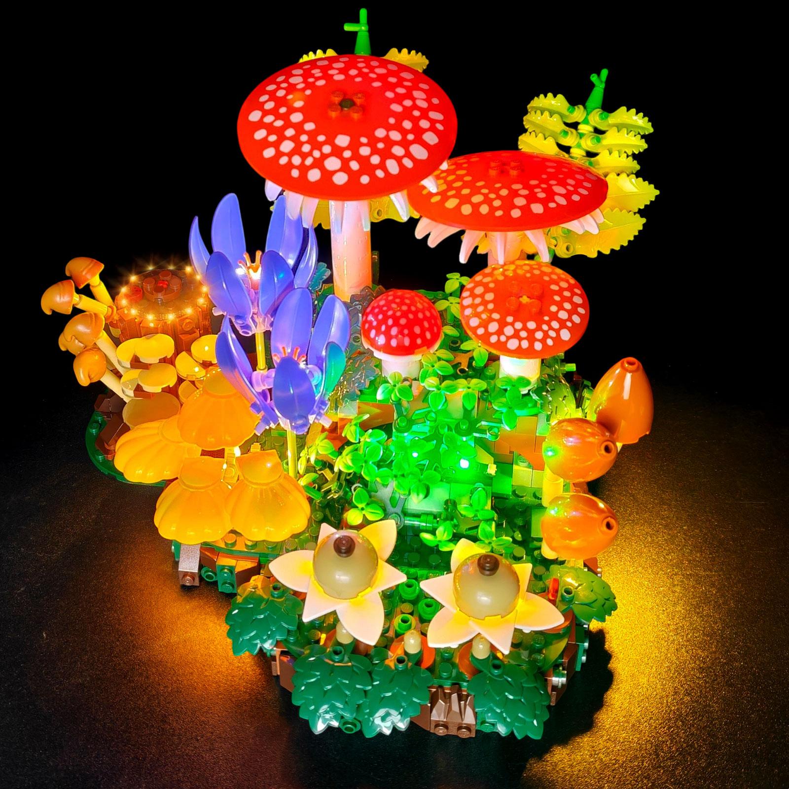 LYBMTWF LED Lighting Kit Compatible with Lego 11505 Woodland Mushrooms Building Blocks (NOT Include building Bricks)