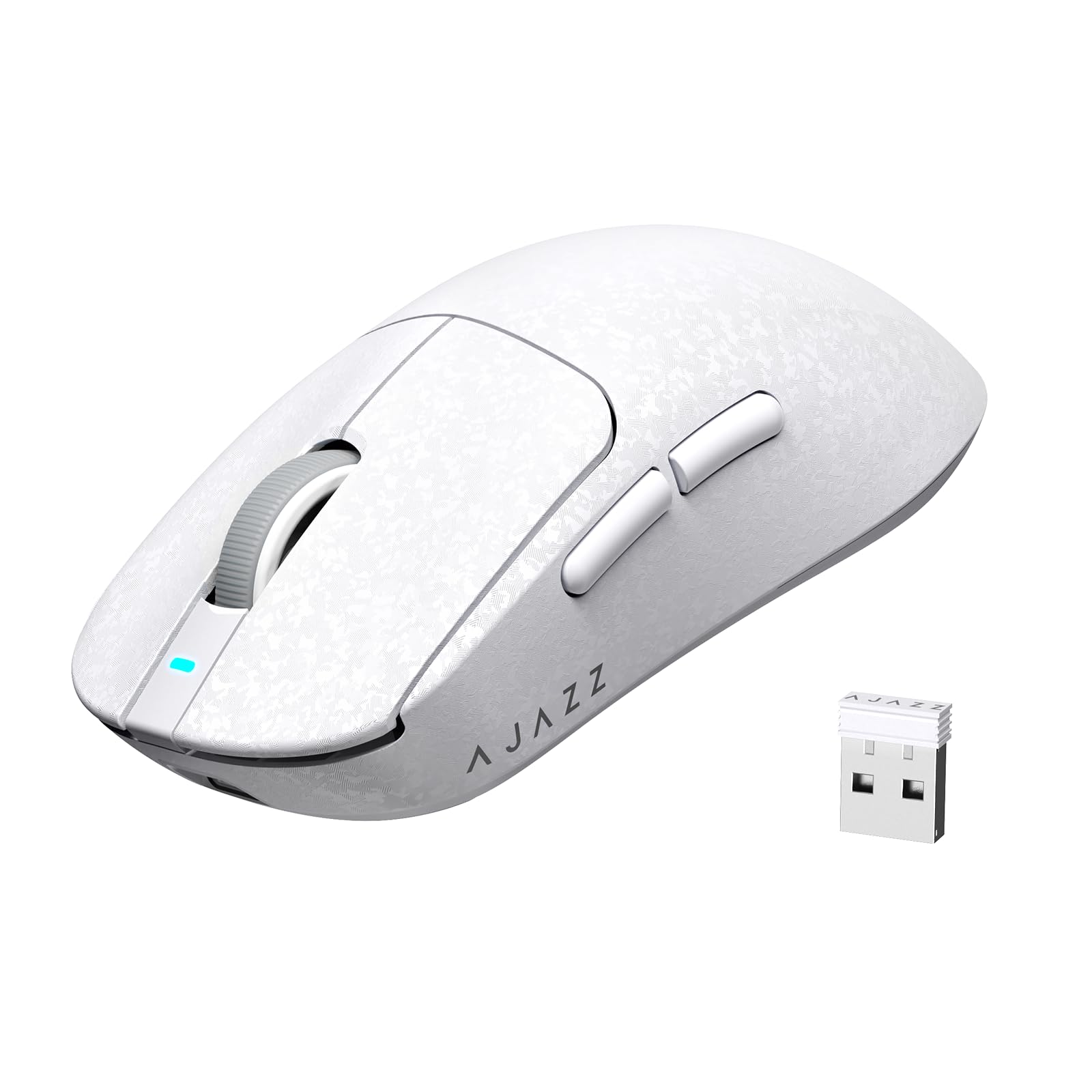 

AJAZZ AJ199 Ігровий з вуглецевого волокна PWA3311 24000 Підключення 500 мАг Ергономічний TTC 60 мільйонів натискань Тефлонові ніжки Сертифікат відповідності стандартам білий