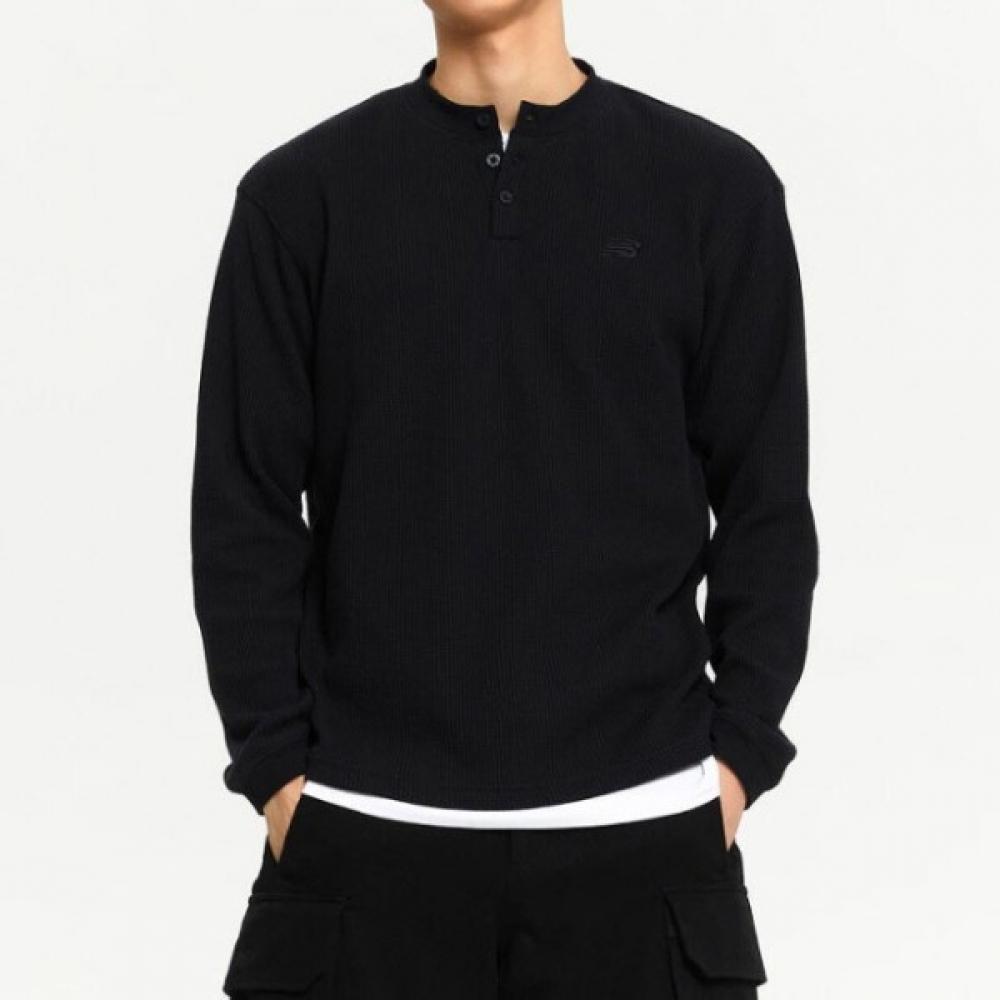 

New Balance Long Sleeve T shirT Waffle Henley Neck Men Lqj Nbnde4s081 19 95