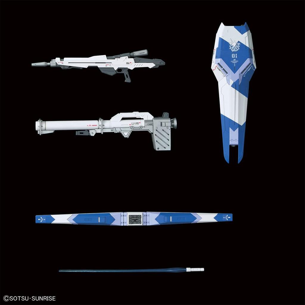 BANDAI SPIRITS RG Mobile Suit Counterattack Gundam Scale Plastic Model Kit Gundam Char's Hi-v 1/144 Pre-Colored (197709)