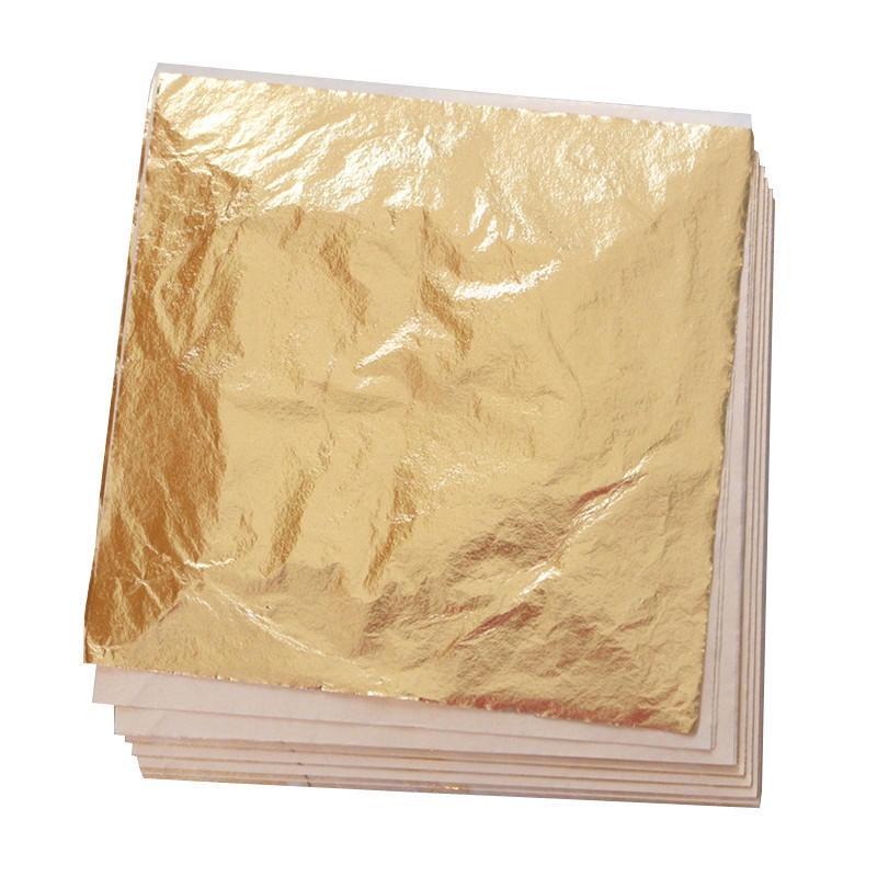 

100 страниц Дизайн с золотой поталью Позолоченная рама Искусство Сделай сам Декоративные материалы Бумага