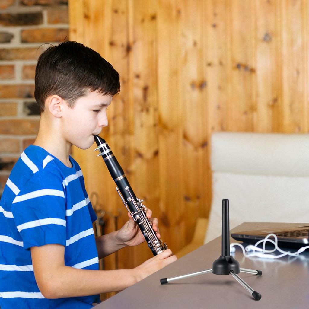 VICASKY Foldable Clarinet Stand, Lightweight, Anti-Tip, Compatible with Clarinet Players, Stable Instrument Support
