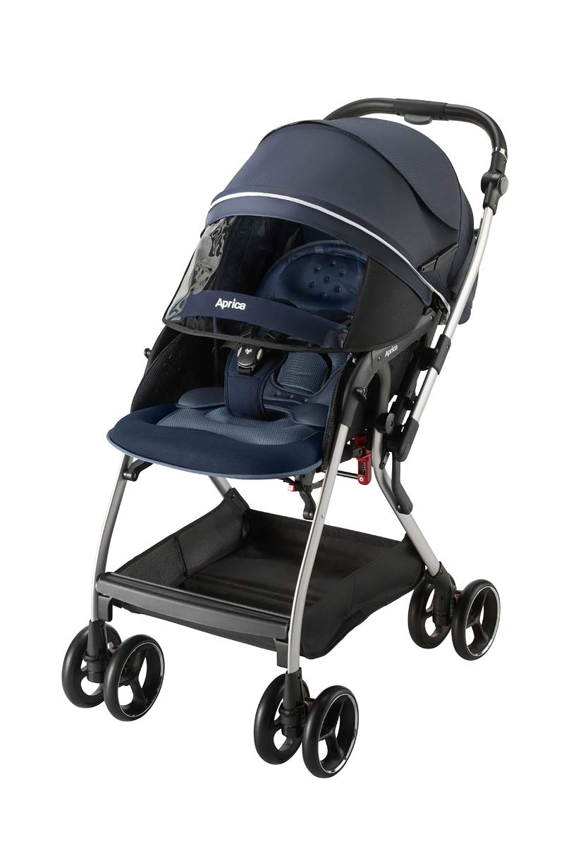

Aprica A-Type Stroller with Optia Cushion, AB Special, for ages 1 month to 36 months, Multifunctional, Dual-Facing, Automatic 4-Wheel Operation,