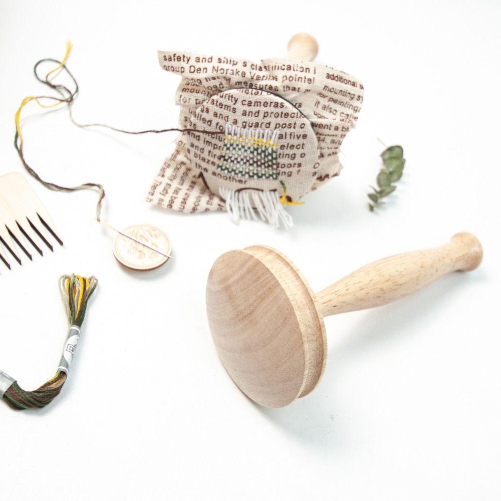 Supplies Kit Thread Needle Storage Sewing Accesaries Wooden Darning Tool Patching Tool Mushroom