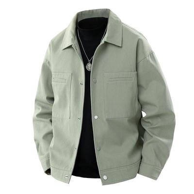 Washed Work Jacket Men's Fashion Autumn Loose Lapel Outdoor Leisure Sports Versatile Trend