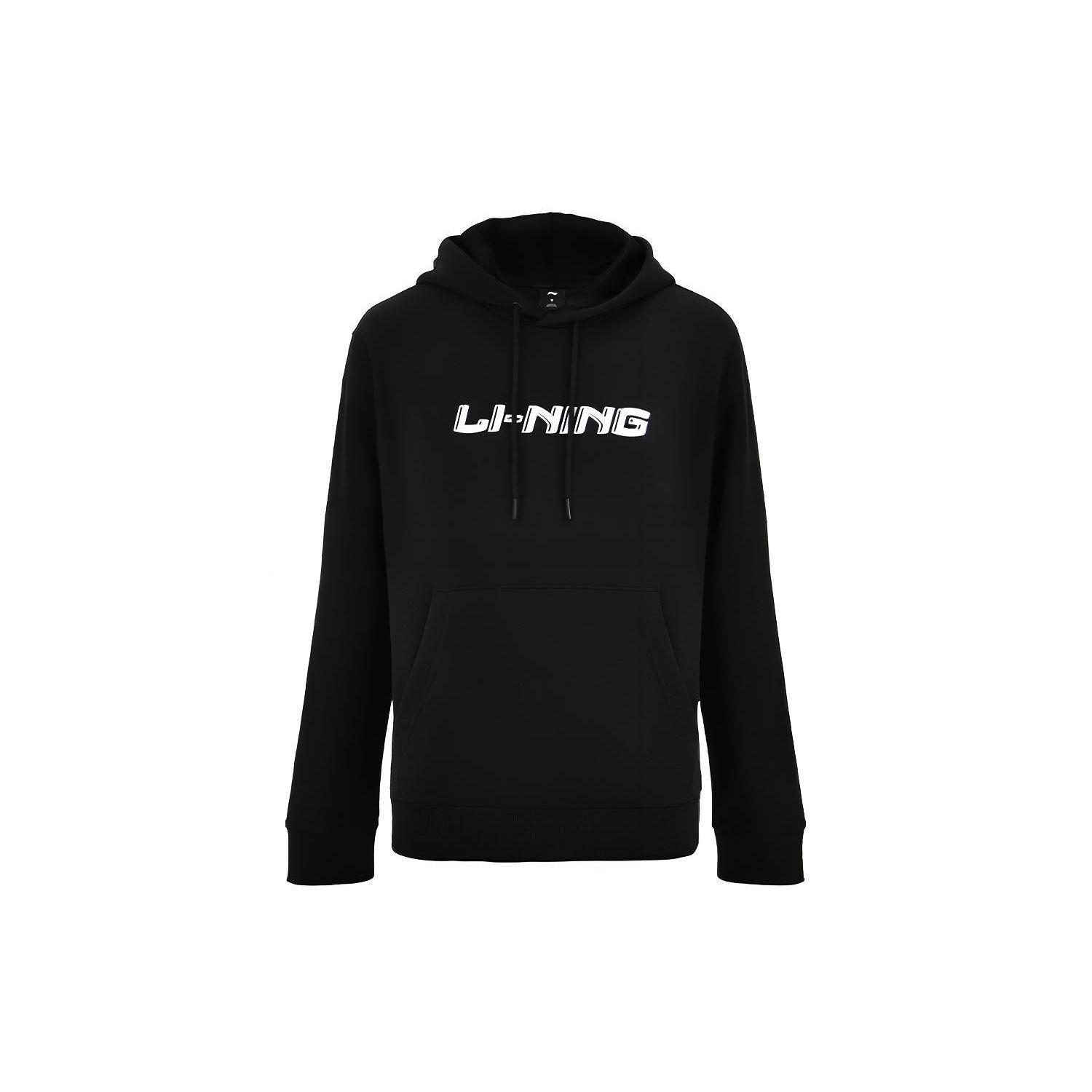 

Li-Ning Classic Letter Logo Printed Hoodie Unisex Hoodies Black AWDTF33-1 L