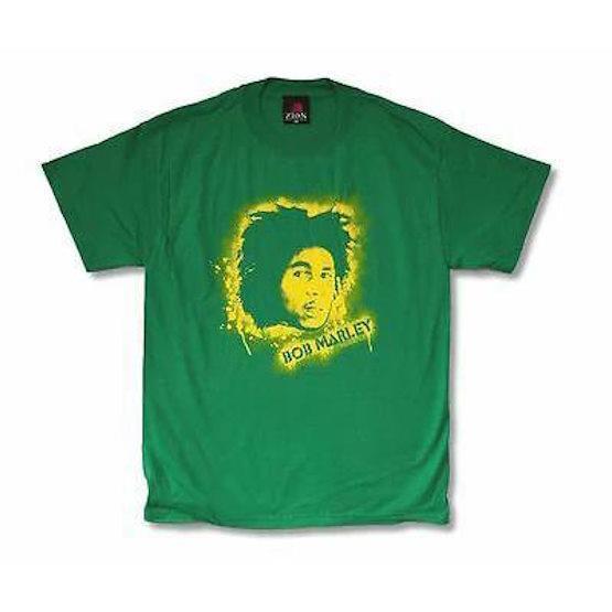 y2k Vintage Bob Marley Tee - Spray Paint Zion Rootswear -2XL XXL