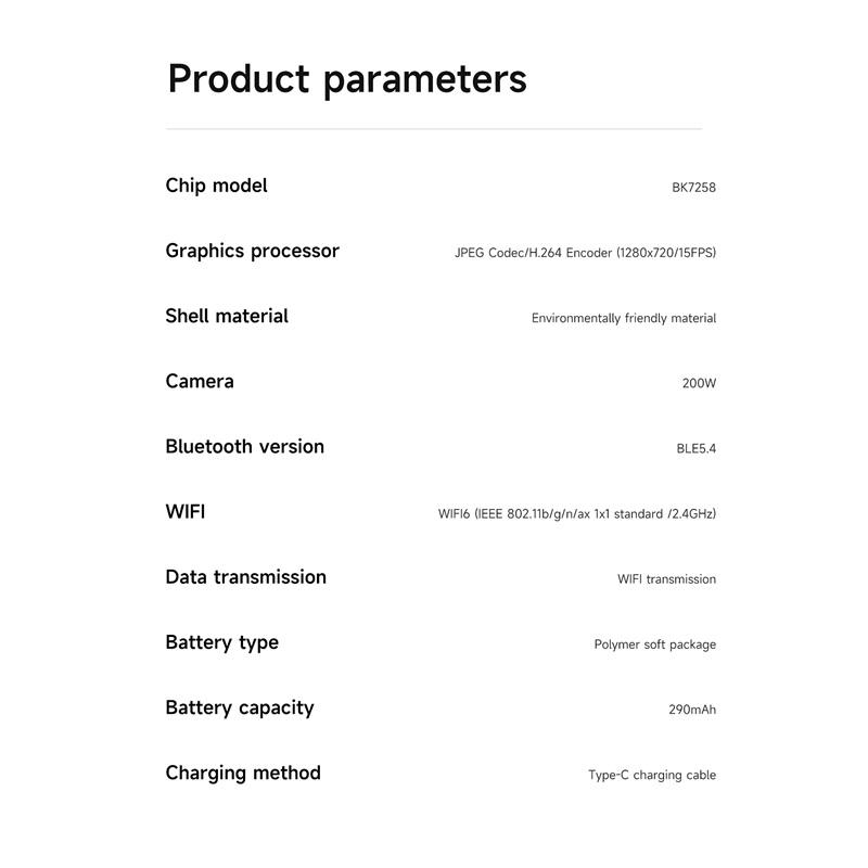 2026 Inteligentne Okulary AI dla Mężczyzn Kobiet Kamera HD 200W Wideo 1080P Asystent Głosowy AI Tłumaczenie Odtwarzanie Muzyki Latarka LED