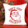 I Love Santa Claus Printed Pillowcase Christmas Sofa Cushion Cover Bed Pillowcase Room Cute Pillowcase Gift
