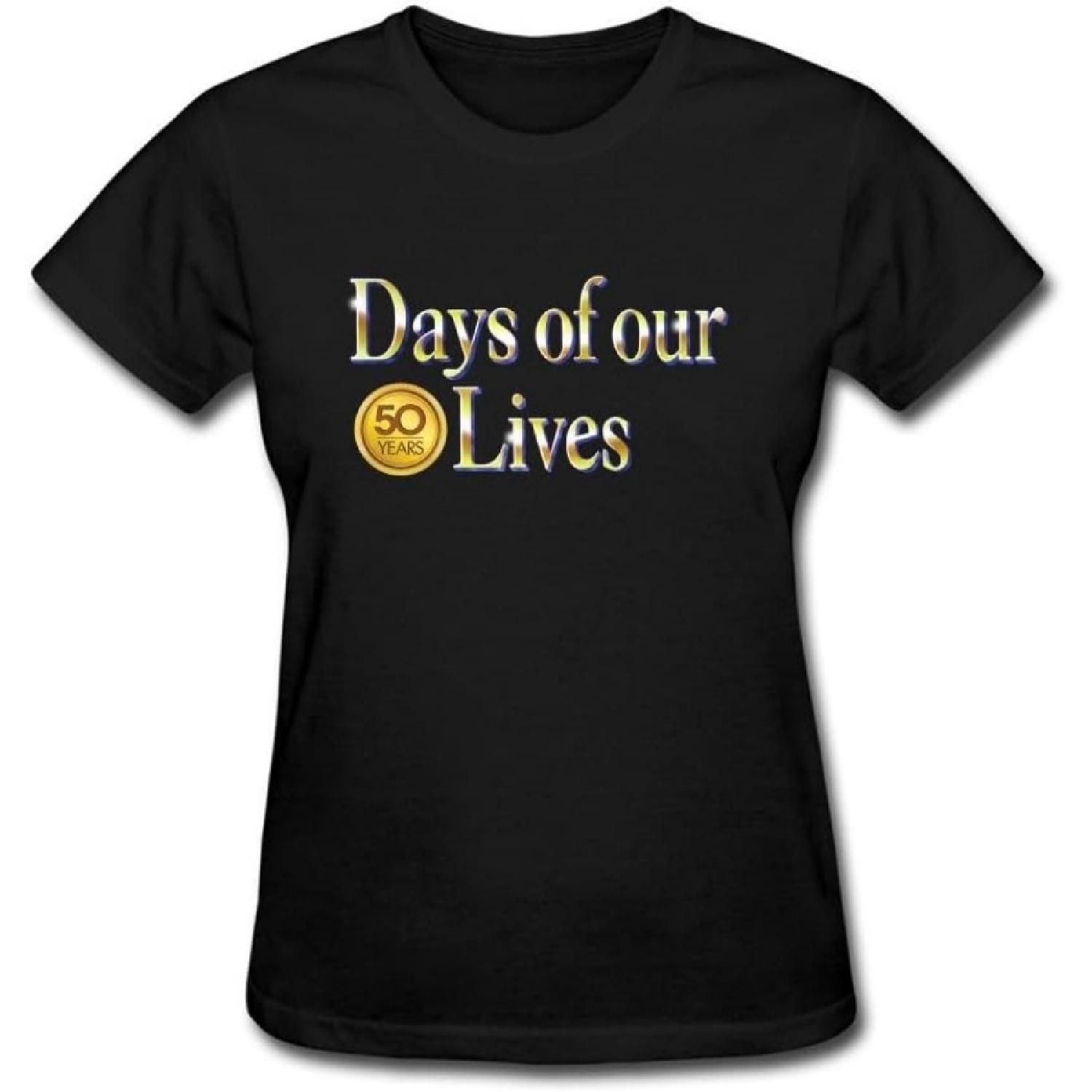 JuDian Day Of Our Lives 50th Logo T shirt For Women S чёрный