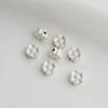Gold-Plated Double-Sided Flower Spacer Beads for DIY Jewelry Making