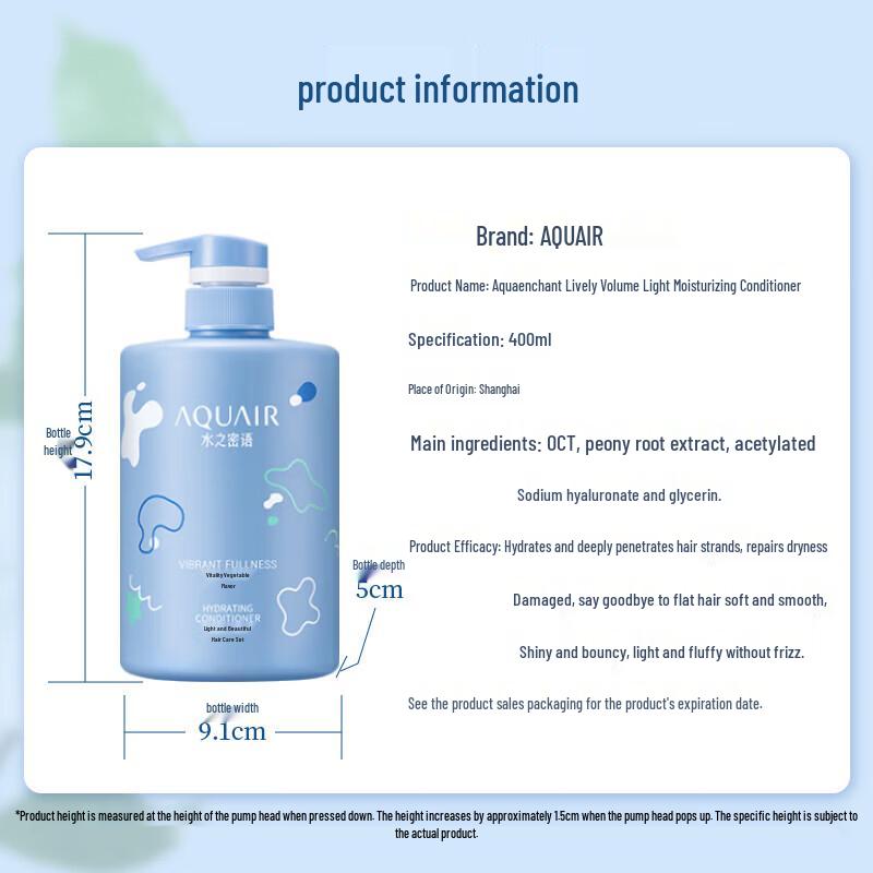 Aquair Vitality Volumizing Shampoo & Conditioner Set
