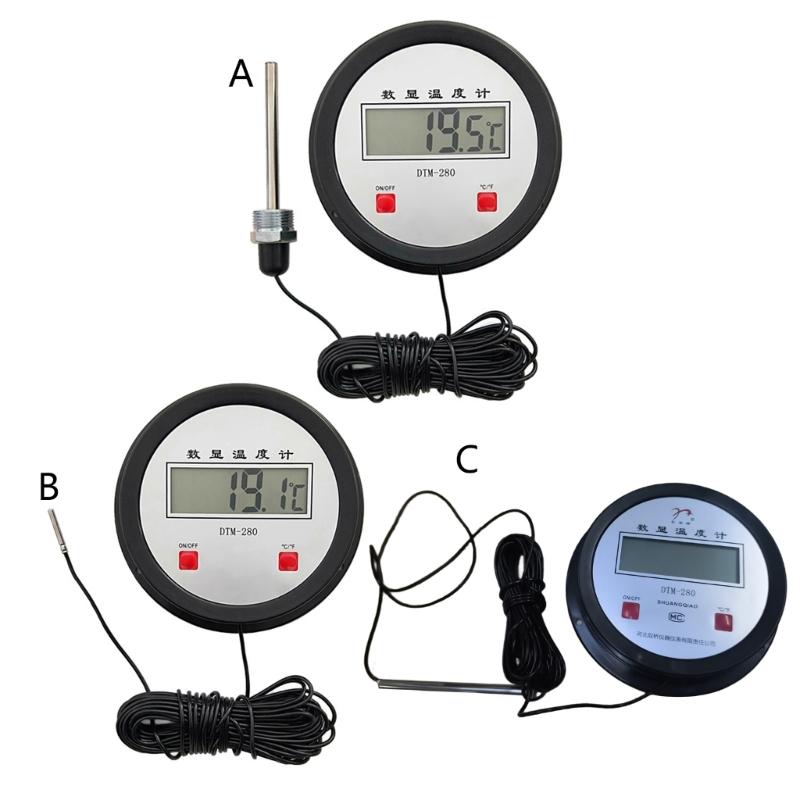 Accurate Industrial Digital Thermometers With Long Probe For Accurate Temperature Measurement In Hard To Reach Areas
