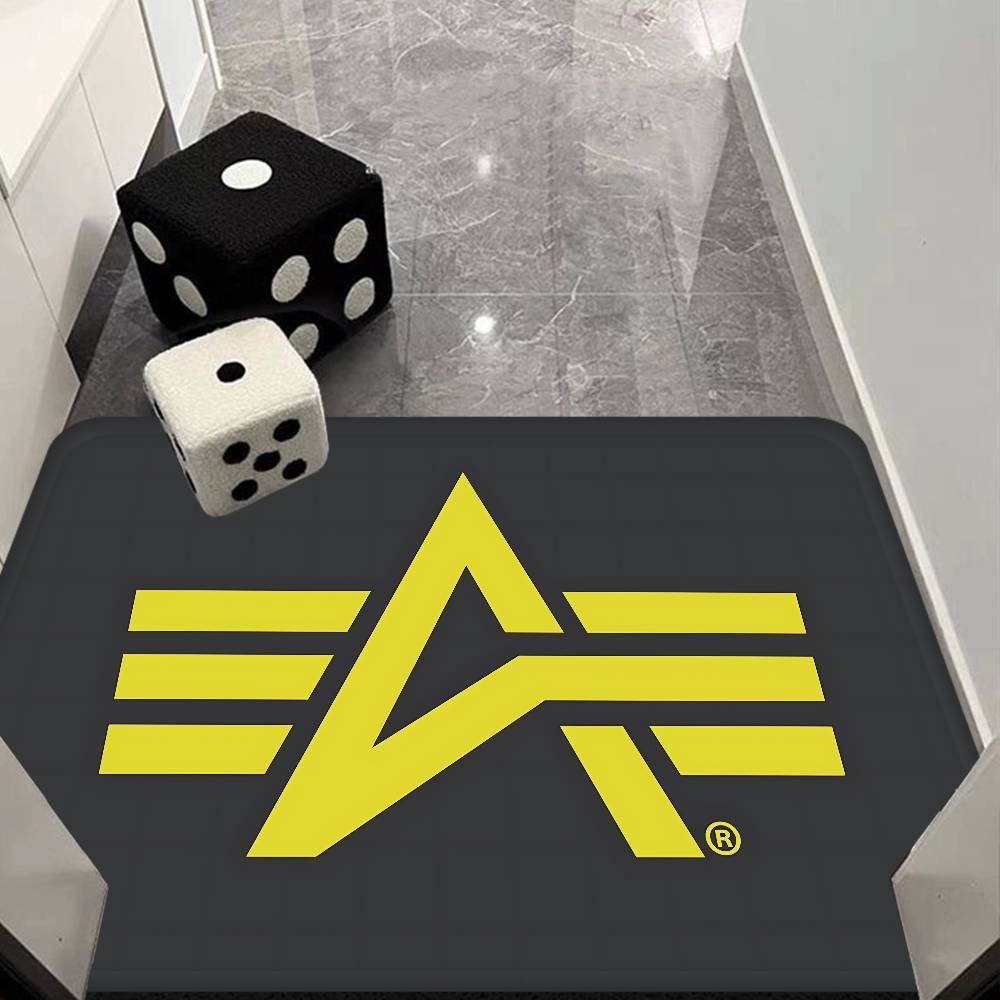 Alpha La Industries Door Mat Washable Non-Slip Living Room Sofa Chairs Area Mat Kitchen Doormat Area Rug