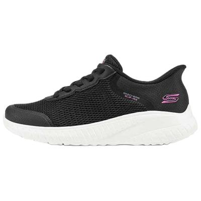 Bobs Squad Chaos Comfortable Soft Low Top Casual Running Shoes Women Sneaker Black 117639-BLK