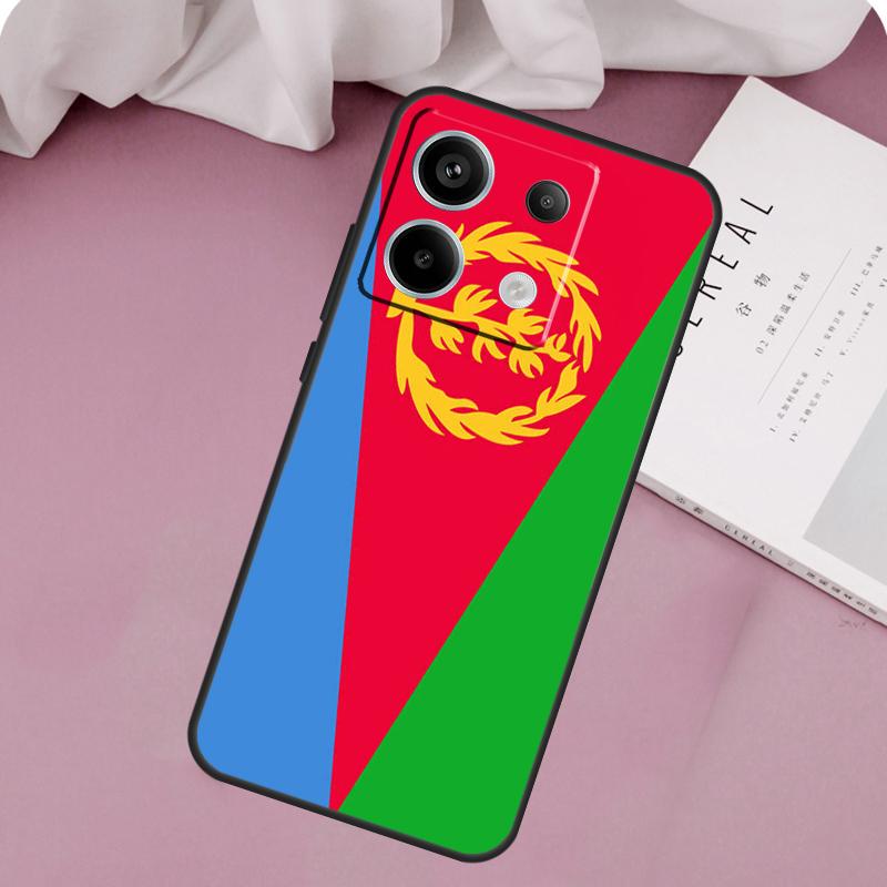 Eritrea Flag Case For Xiaomi Redmi Note 13 14 12 11 10 9 15 Pro Plus Redmi 15 14C 10C 12C 13C 15C Cover