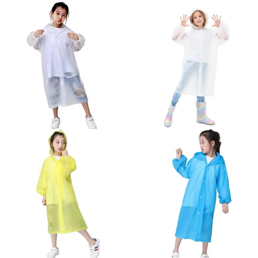 Children Eva Thick Raincoat Waterproof Outerwear For Outdoor Hiking And Travel