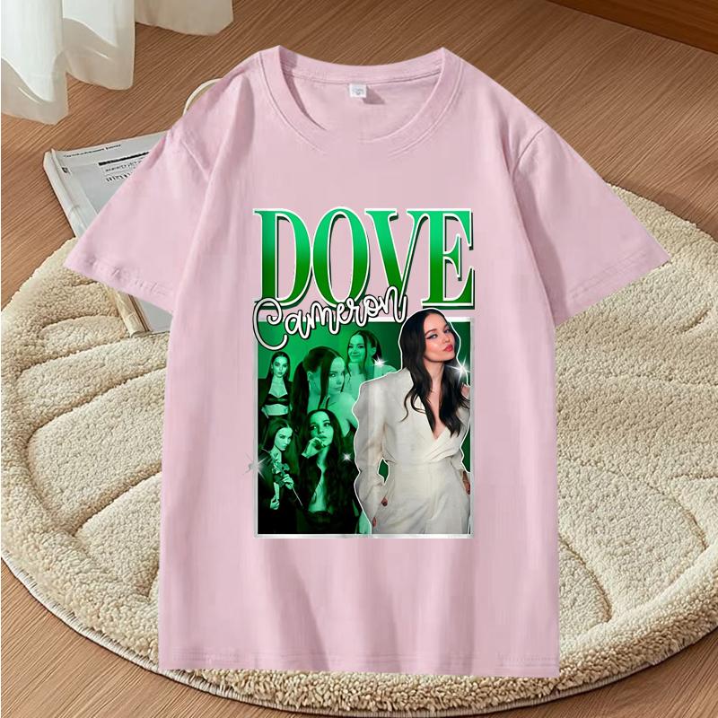 Dove Cameron Y2K Tee Boyfriend T Shirt Unisex Women Oversized 100 Cotton Graphic Short Sleeve Summer Print Unisex Plus Size Tops
