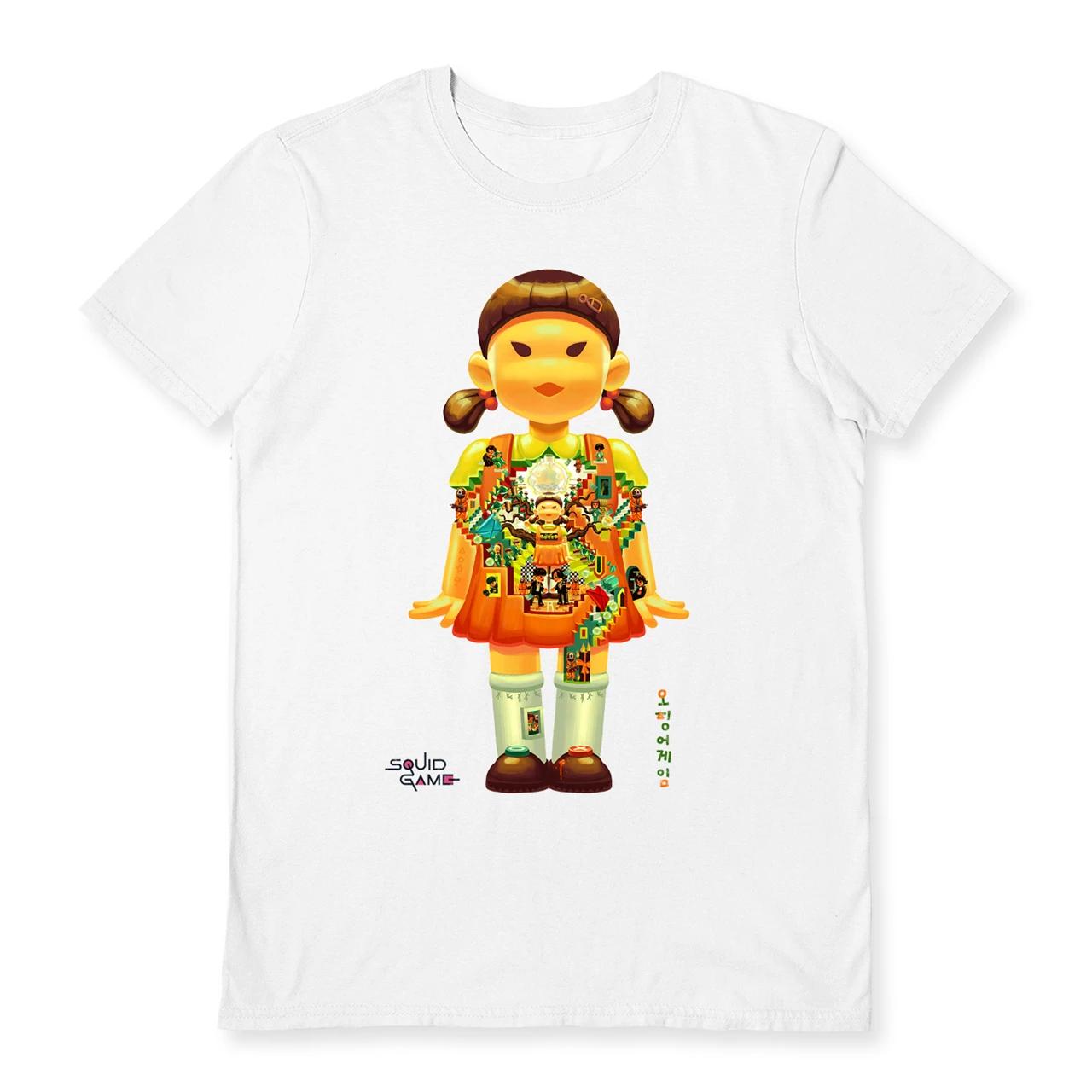 

Kris Игра в кальмара 2 Белая футболка футболки S