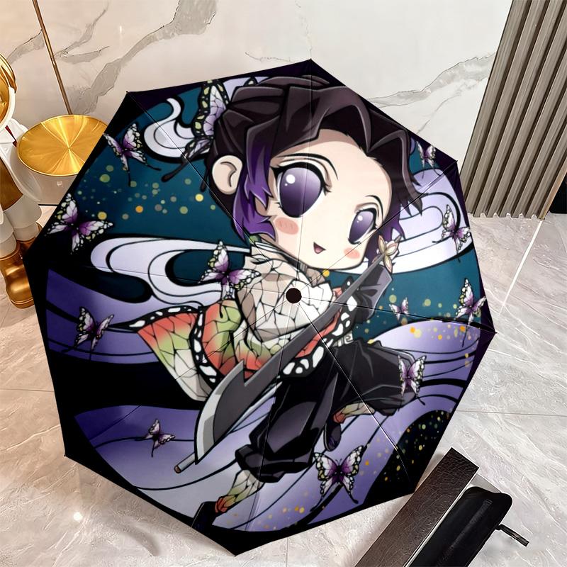 Japanese-style Cartoon Demon Slayer Kamado Tanjiro & Kamado Nezuko Umbrella Including Home Travel and Outdoor Activities Multi Functional Umbrella 2