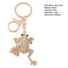 Toad Key Chain Rhinestone Toad Keychain Sparkly Lucky Money Frog Toad Charm with Key Ring Bag Charm for Men Women