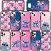 Phone Case for iPhone 17 16 15 Plus 16E Huawei P30 P20 Lite Redmi Note 14 12 11 13 Pro Max OPPO A60 A80 A40 A18 A38 Blue Lilo Comics Stitch Pink Cover