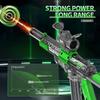 Pistola de Água Elétrica MK9 com Bico de Arma Realista Chama Brinquedo Totalmente Automática Jogo de Tiro de Verão na Praia ao Ar Livre para Crianças