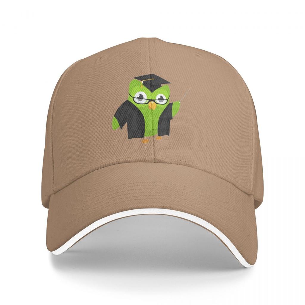 Duolingo Owl Duo Print Baseball Caps Snapback Baseball Hats Breathable Casual Casquette Outdoor for Men And Women