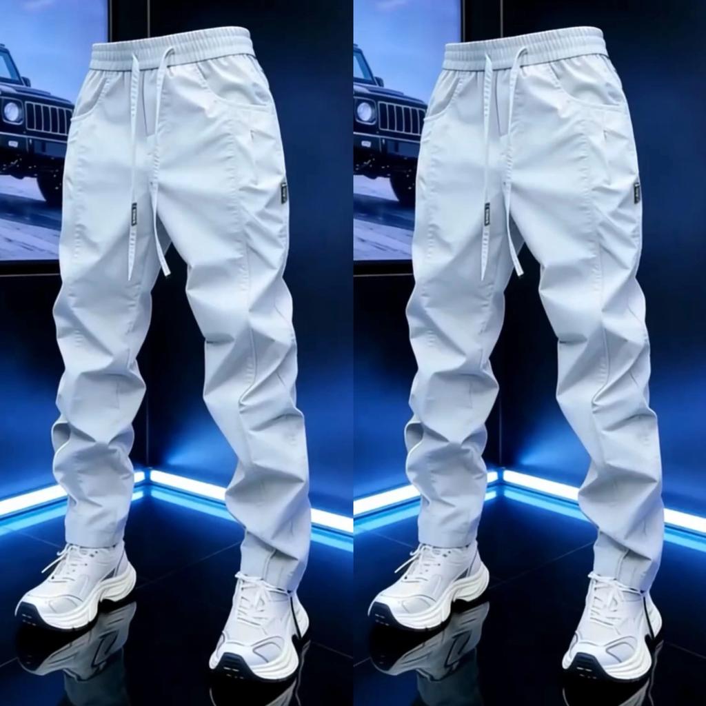 Summer new men's trend loose casual pants high quality daily versatile ruffian handsome fashion simple small feet trousers