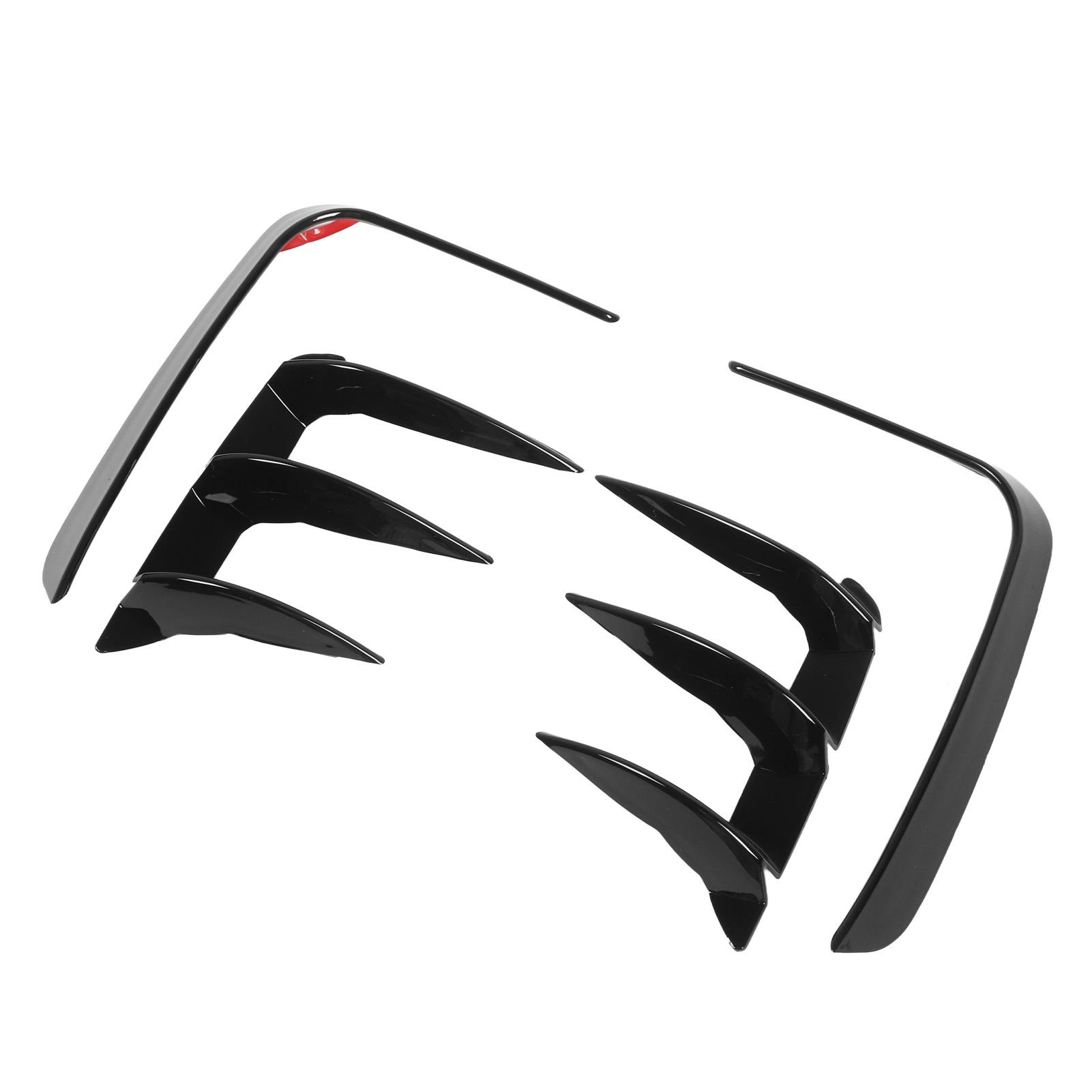4Pcs Rear Bumper Side Splitter Glossy Black Stylish Rugged Rear Bumper Wind Knife For X3 G01 LCI M Sport