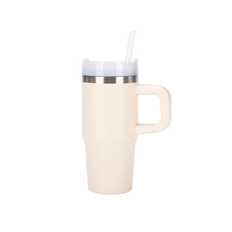 Tazza termica da auto Cross Seconda Generazione 14oz con Manico, Acciaio Inossidabile 304, Grande Capacità, Tappo con Cannuccia Ice Buster