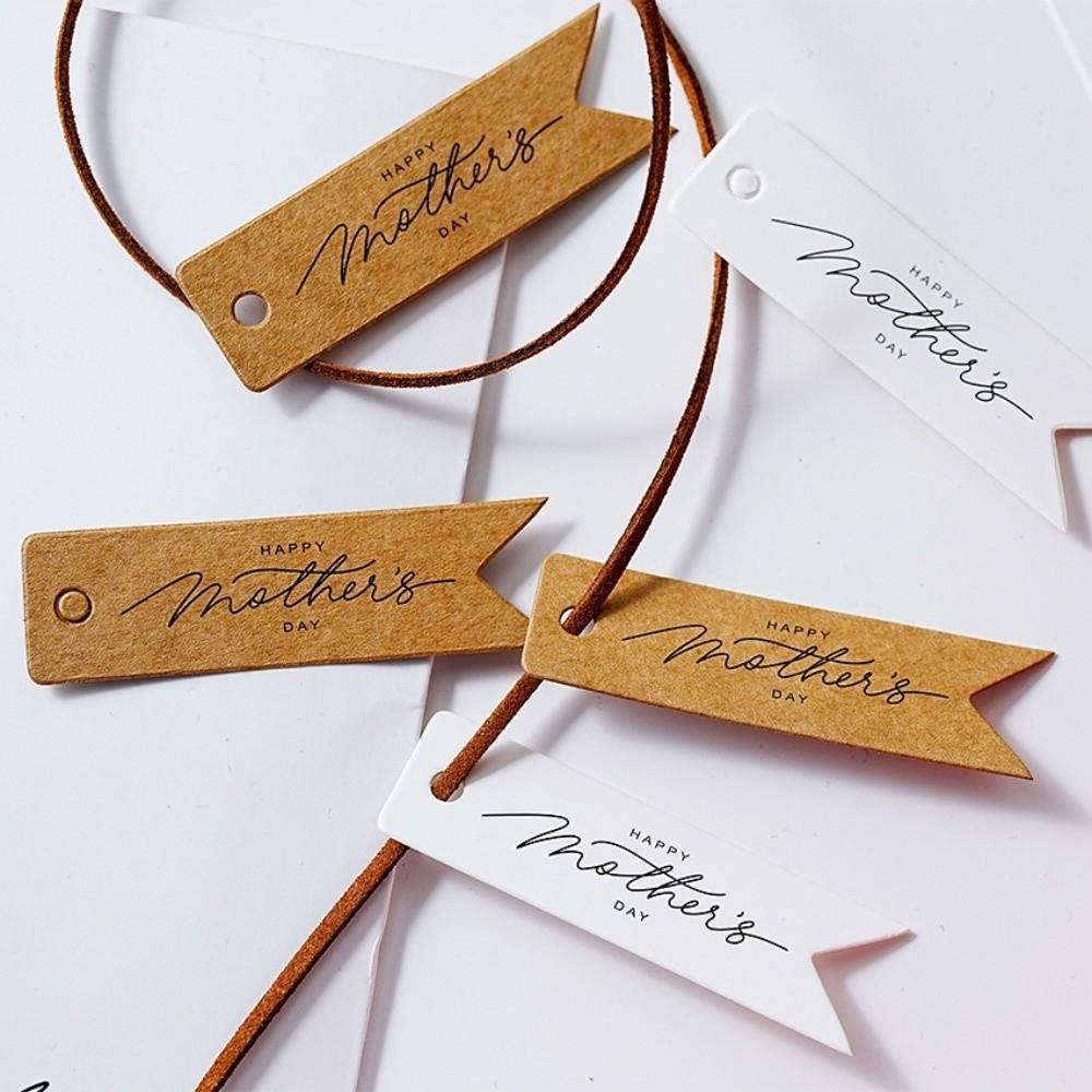 100pcs Hanging Decoration Mother Day Tags Handmade Cake Decor Tag  Business Gift