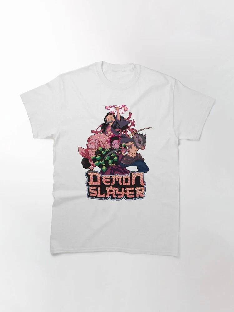 Anime Tanjiro Nezuko Teams Demon Slayer Basic T Shirt S