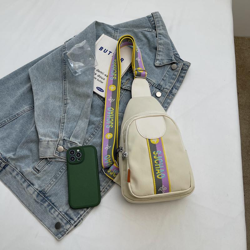 Women's Chest Bag Solid Color Shoulder Crossbody Bag