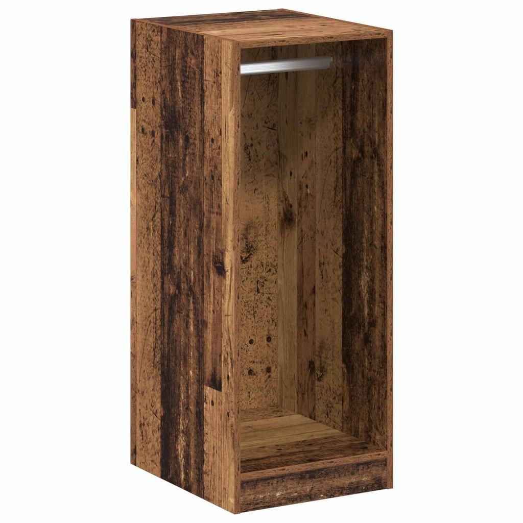 Wardrobe with Shelf and Storage Reclaimed Wood Look 41 x 48 x 102 cm