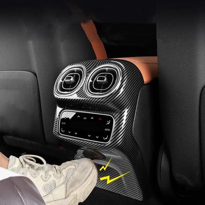 Car Rear Anti-Kick Panel Air Conditioner Outlet Vent Cover Trim For Mercedes Benz GLC Class X254 2024 Accessories