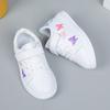 Mädchen Board Schuhe Kleine Weiße Schuhe Frühling und Herbst Leder Dicke Sohle Lässig Bequem Stickerei Kinder