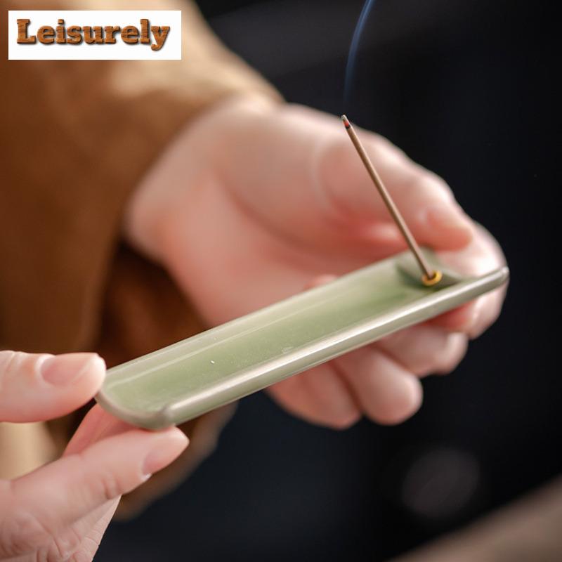 Lake Blue Plum Green Off-white Blue Black Incense Holder Creative Zen Garden Incense Burners Aromatherapy Censer Buddhism Craft