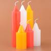 Red Cylindrical Smokeless Odorless Candle for Buddha Worship and Household Use