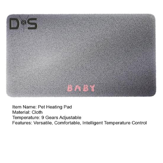 Heated Pet Pad 9 Temperature Adjustable Electric Heated Cat Bed Waterproof Pet Warming Blanket for Puppies Kittens Pregnant Pets