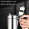 800ML 304 Stainless Steel Oil Pot Kitchen Oil Tank Container Dustproof Condiment Bottle Oil Tank Dispenser Kitchen Tool