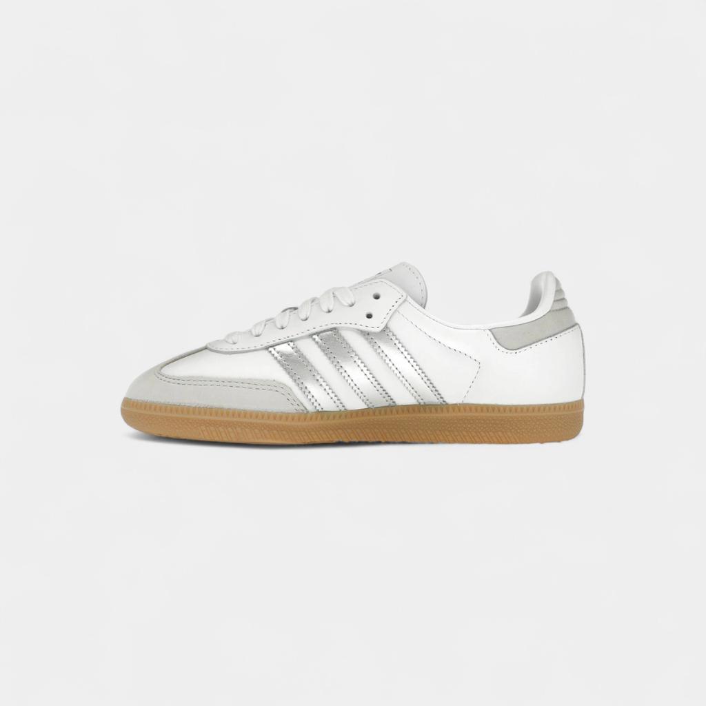 adidas Samba OG White Silver Metallic Grey (Women's)