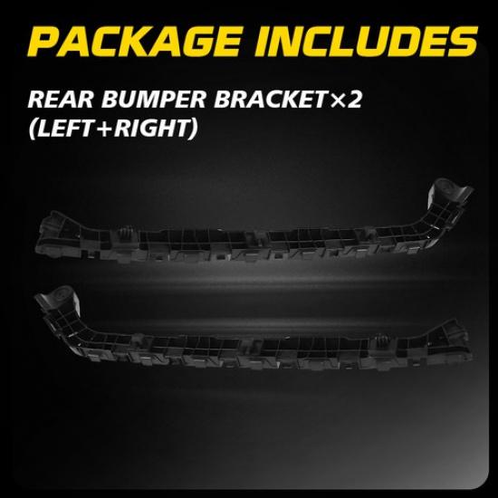 Bumper Bracket Set For 2016- Honda Civic Rear Driver and Passenger Side 2PCS