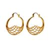 Ethnische Drei-Dimensional Hohl Wellenförmige Linie Ohrringe Modische Persönlichkeit Übertrieben Ohrringe Schmuck 01-1