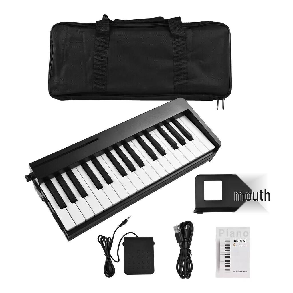 Portable 61-Key Touch-Sensitive Folding Digital Piano for Beginners