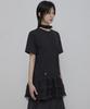 Peulleeoeob Layered Frill T-Shirt (Fl-167_Black)