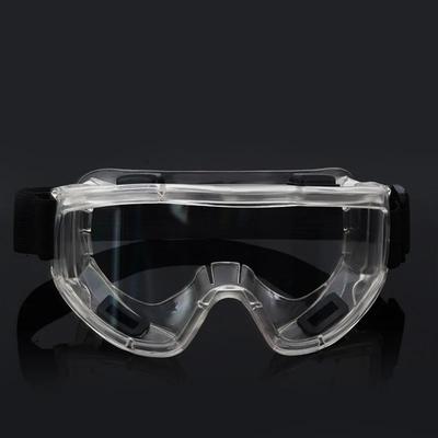 Large Frame Protective Goggles Anti Fog Transparent Black Anti Impact PC Lenses for Safety Work