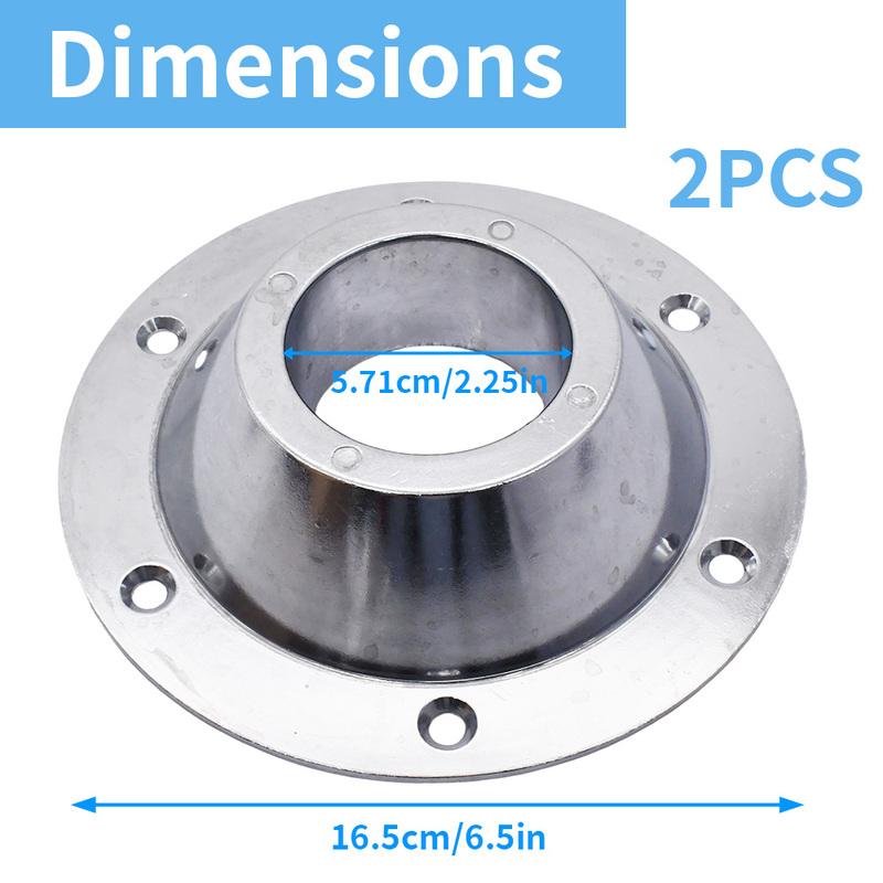 2Pcs Aluminum Alloy RV Dinette Table Pedestal Base Camper Table Leg Anti-Rust Floor Mounting for RV Table Stability